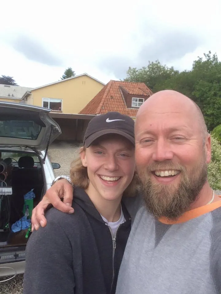 Morten Hein og en ung Marcus Hein